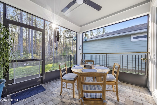 view of sunroom / solarium