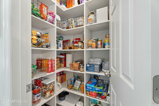 view of pantry