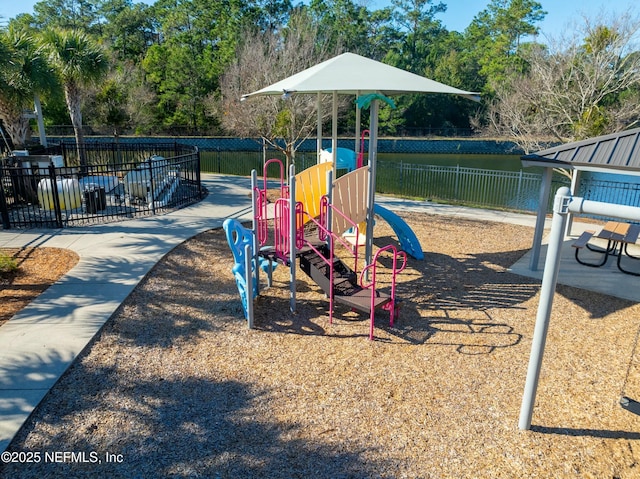 view of jungle gym