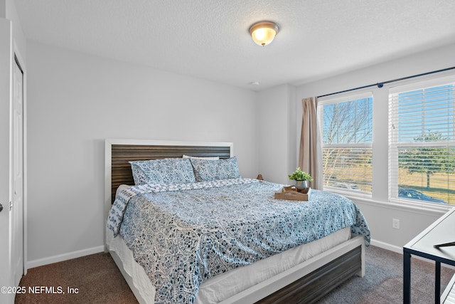 carpeted bedroom featuring a closet