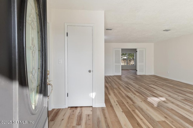 interior space featuring light wood-type flooring