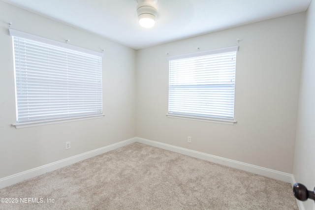 view of carpeted empty room