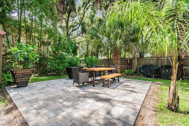 view of patio / terrace with grilling area