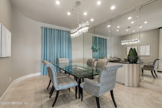 view of dining area