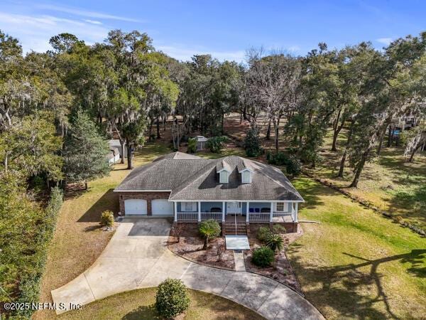 birds eye view of property