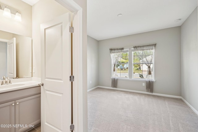 bathroom with vanity