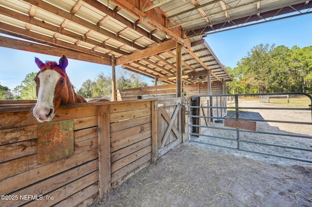 view of stable