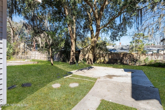 view of yard featuring a patio area