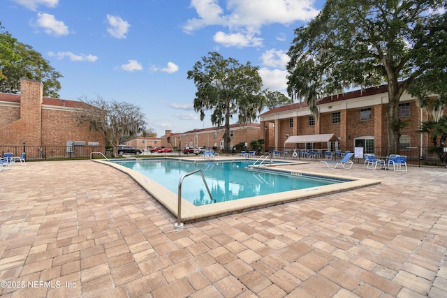 view of pool with a patio