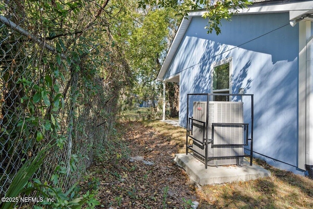 view of entry to storm shelter