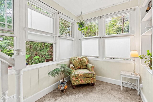 sunroom featuring plenty of natural light