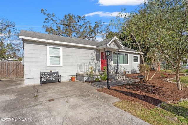 view of front of home