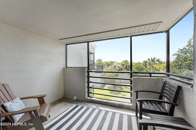 view of sunroom / solarium