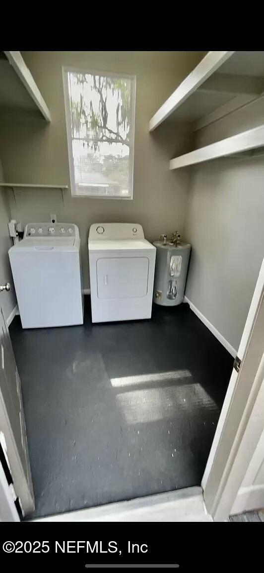 laundry room with separate washer and dryer