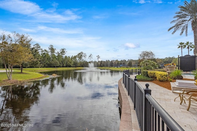 property view of water