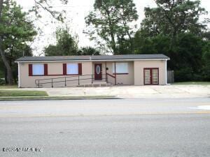 view of single story home