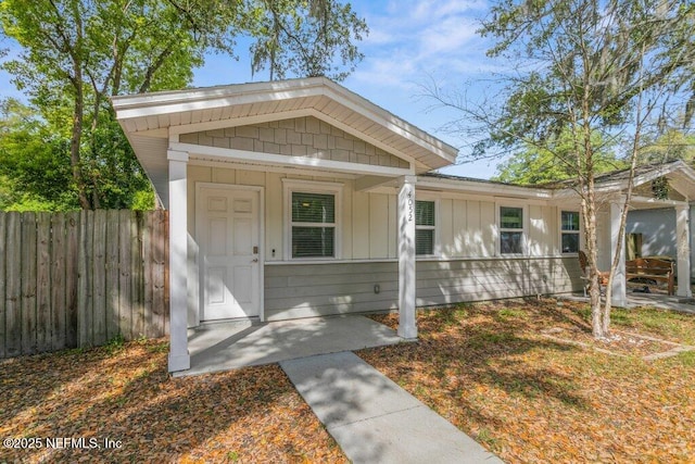 view of front of home