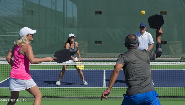 view of tennis court