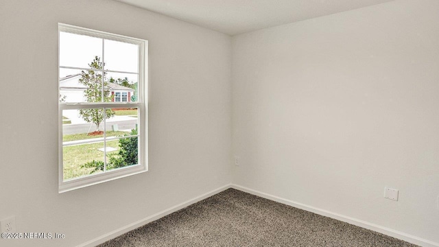 view of carpeted empty room