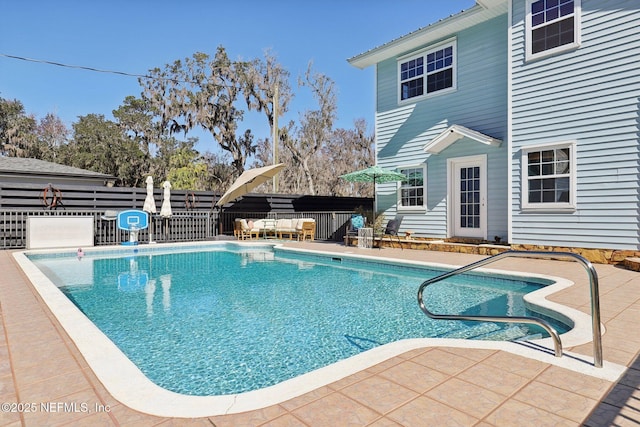 view of pool with a patio area