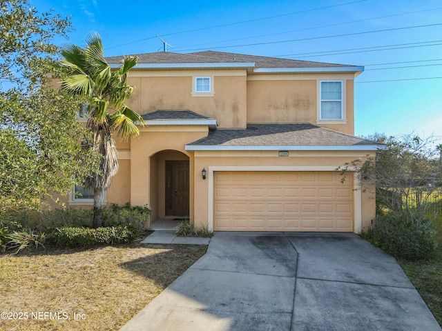 view of front of house featuring a garage