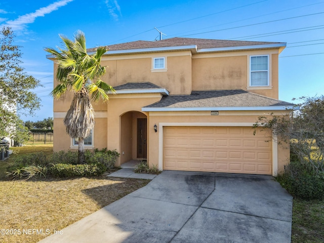 view of front of home featuring a garage