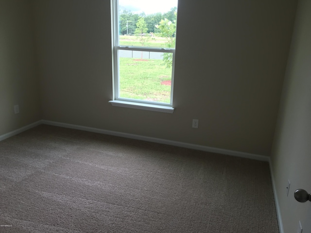 view of carpeted empty room