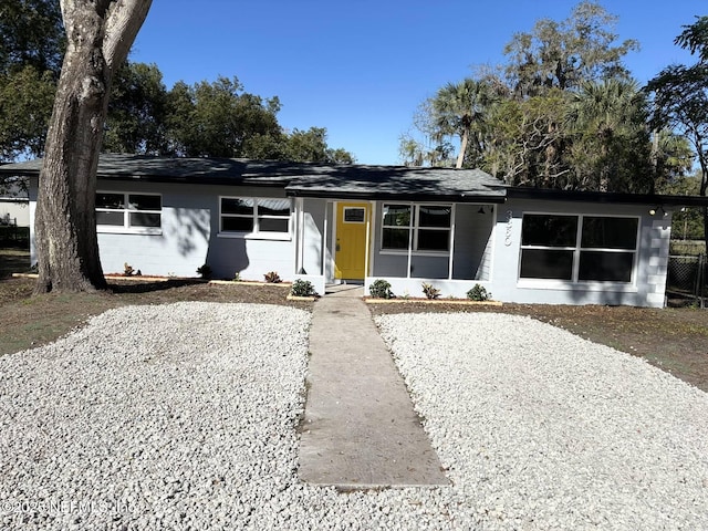 view of ranch-style house