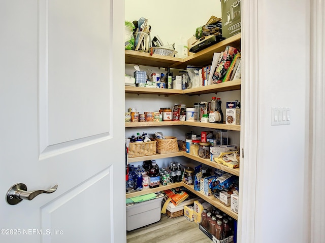 view of pantry