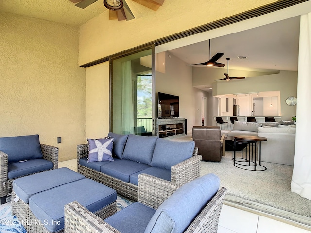 view of patio / terrace featuring outdoor lounge area