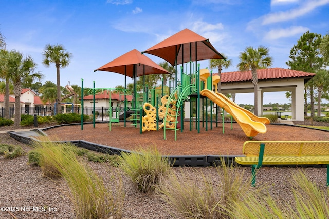 view of play area