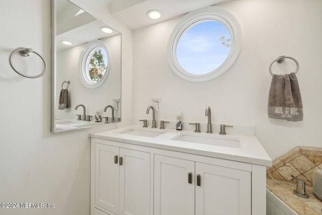 bathroom featuring vanity and a healthy amount of sunlight