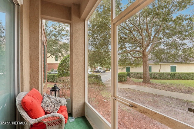 view of sunroom / solarium