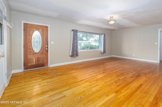 foyer featuring light hardwood / wood-style flooring