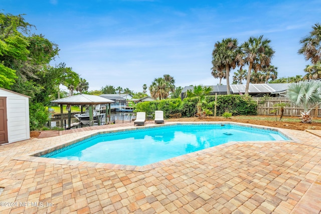 view of pool with a patio area