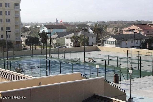 view of tennis court