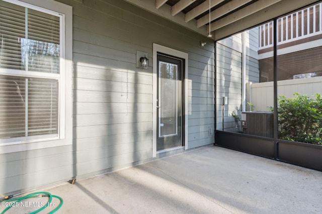 view of patio with cooling unit