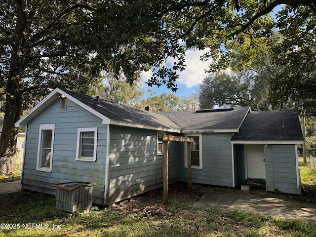 view of back of property