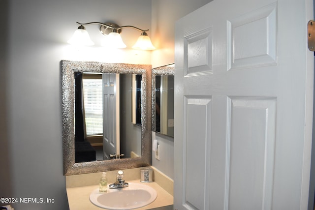 bathroom featuring vanity