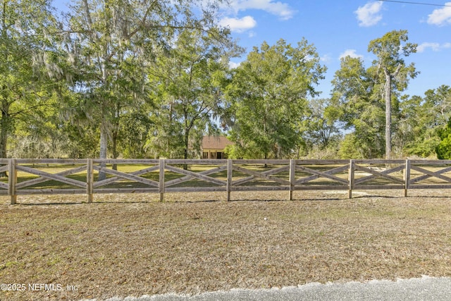 view of yard featuring a rural view