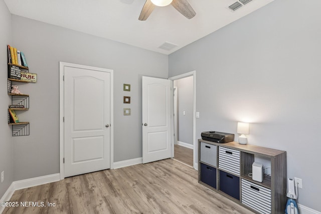 234 Thistleton Way, Saint Augustine, FL 32092 - bedroom featuring light wood-style flooring and a ceiling fan