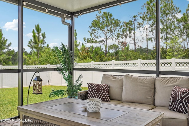 234 Thistleton Way, Saint Augustine, FL 32092 - sunroom featuring an outdoor hangout area