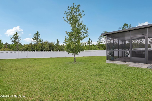 234 Thistleton Way, Saint Augustine, FL 32092 - fenced backyard featuring a sunroom