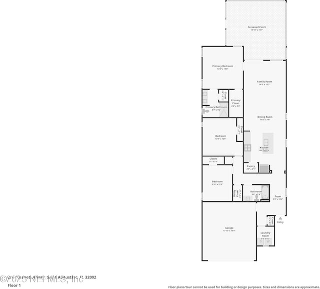 234 Thistleton Way, Saint Augustine, FL 32092 - view of property floor plan