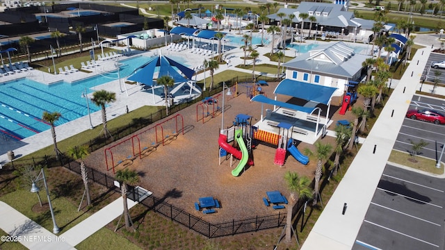 234 Thistleton Way, Saint Augustine, FL 32092 - aerial view of a pool