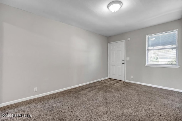 view of carpeted empty room