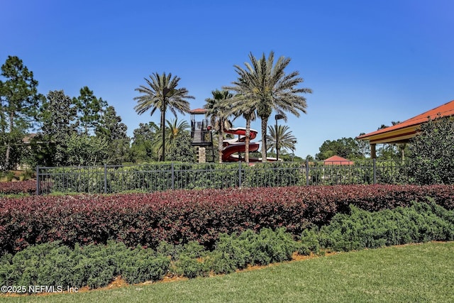 view of community featuring a playground