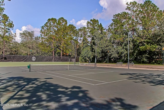 view of tennis court