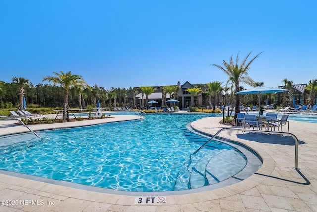 community pool featuring a patio