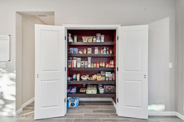 view of pantry